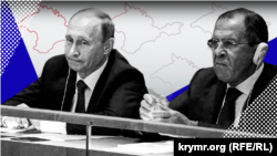Президент России Владимир Путин и министр иностранных дел России Сергей Лавров, коллаж