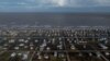 Vedere din dronă asupra urmărilor uraganului Beryl la Surfside Beach, Texas, la 8 iulie 2024. 