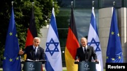 Prim-ministrul israelian Yair Lapid și cancelarul german Olaf Scholz