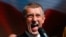 Former Czech Prime Minister Andrej Babis celebrates October 4 victory in the parliamentary elections.
