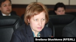 Заместитель председателя правления Фонда национального благосостояния «Самрук-Казына» Елена Бахмутова. Астана, 14 мая 2015 года.