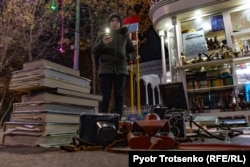 Улица Сайилгох в Ташкенте. Местные жители называют её «бродвеем». 30 ноября 2019 года.