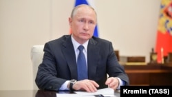 Путин на видеосовещании с вирусологами, 7 апреля 2020 г.