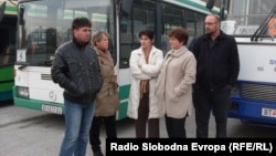 Архивска фотографија: Протест на школските превозници во Битола поради неплатен долг.