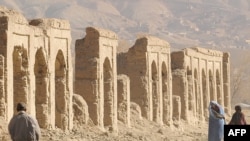 The old Afghan city of Bamiyan northwest of Kabul was on the old Silk Road, linking China to Central Asia and beyond.