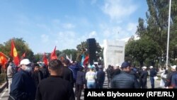 Bişkekdäki protest.