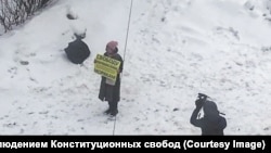 Пикет под судом в Москве 