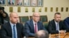 Zyrtarët e Listës Serbe: Igor Simiq, Goran Rakiq dhe Dallibor Jevtiq