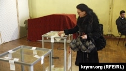 «Референдум» в Симферополе, Крым, 16 марта 2014 года
