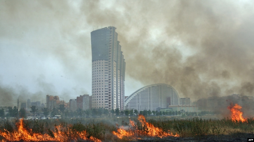 The heatwave has caused forest and peat fires across Russia