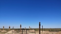 Кладбище под Алматы для захоронения умерших от коронавируса.