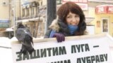 Пикет в защиту Волжской поймы в Нижнем Новгороде