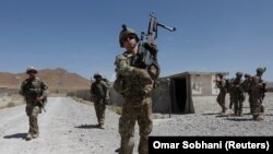 Американские солдаты во время патрулирования в провинции Логар (Афганистан). 7 августа 2018 года.