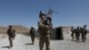 U.S. troops patrol at an Afghan National Army base in Logar Province (file photo)
