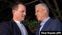 Приштина- Специјалниот претставник на американскиот претседател Доналд Трамп за преговорите меѓу Косово и Србија Ричард Гренел и претседателот на Косово Хашим Тачи