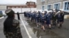 Заключенные женской исправительной колонии в Красноярске