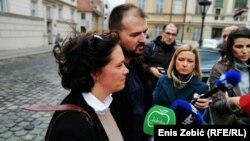 Predsjednik i odvjetnica udruge "Dugine obitelji", Danijel Martinović i Zrinka Bojanić