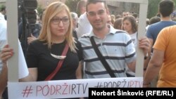 Protest u Novom Sadu, foto: Norbert Šinković