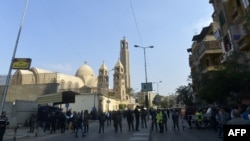کلیسای جامع مسیحیان قبطی در قاهره پس از انفجار