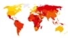 Transparency International 2017 world map based on rankings.