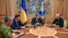 Президент Украины Петр Порошенко встречается с российским журналистом Аркадием Бабченко