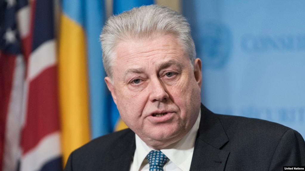 Володимир Єльченко на Раді безпеки під час роботи постійним представником України в ООН. 2017 рік