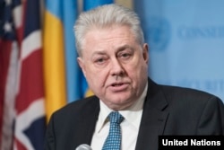 Володимир Єльченко, тогочасний постійний представник України в ООН. 31 січня 2017 року