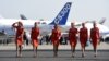 Experienced Aeroflot flight attendants say they are being denied the chance to work on international flights, because the carrier wants to use "younger, thinner" staff. (file photo)