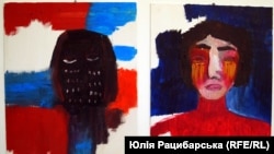 Картина з виставки волонтерки Ольги Ємельянової, яка не приховує діагнозу «біполярний розлад». Дніпро, 6 червня 2019 року