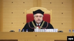 Голова Конституційного трибуналу Польщі Анджей Жеплінський оголошує вердикт, Варшава, 9 березня 2016 року