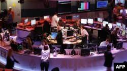 اتاق خبر تلویزیون الجزیره در مقر اصلی آن در دوحه قطر