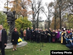 Відкриття пам'ятника Тарасу Шевченку, Рига, 6 листопада 2015 року