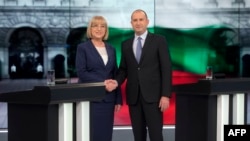 Румен Радев и Цецка Цончева пред нивната ТВ дебата, Софија, 10.11.2016. 