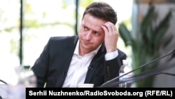 Президент України Володимир Зеленський під час пресмарафону, Київ, 10 жовтня 2019 року