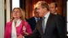 Russian Foreign Minister Sergei Lavrov (right) and his Austrian counterpart, Karin Kneissl (file photo)