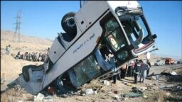 A fatal road accident in Iran, 26 March 2014.