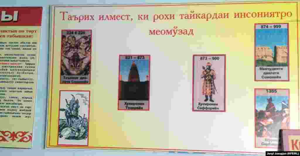 Овезаи тоҷикӣ дар мактаби ба номи Айнӣ. Дар Учқӯрғон 10 мактаб амал мекунад. Бархе кӯдакони тоҷикзабон ба далели камбуди китобҳои дарсӣ таҳсил бо забонҳои дигарро ихтиёр мекунанд. Омӯзгорон мегӯянд, сатҳи забони тоюикии насли нав пойин рафтааст.