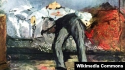 Фрагмент репродукции картины Эдуарда Мане "Самоубийство"