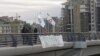 Акция "Весны" на мосту Ахмата Кадырова
