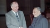 Михаил Горбачев и Дэн Сяопин в Пекине. 16 мая 1989 года