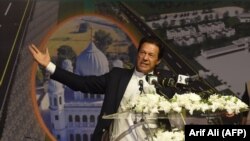 Taliban officials say they will meet with Pakistani Prime Minister Imran Khan (pictured) and U.S. negotiators in Islamabad.