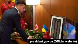 Президент Володимир Зеленський у посольстві Канади, Київ, 15 січня 2020 року