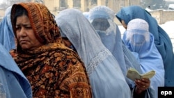 Афганские женщины в центре Кабула