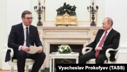 Prošlogodišnji susret Vladimir Putina i Aleksandra Vučića u Kremlju