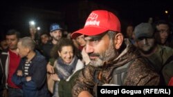 Miting de protest la Gyumri, Armenia, 27 aprilie 2018