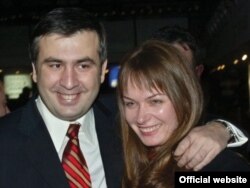 Михаил Саакашвили и Сандра Рулофс
