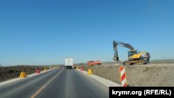 Будівництво під'їзної дороги до траси «Таврида», ілюстративне фото
