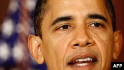 Президент США Барак Обама під час оприлюднення проекту федерального бюджету на наступний фінансовий рік, Вашингтон, 26 лютого 2009 р.