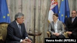 Antonio Tajani i Ana Brnabić u Beogradu