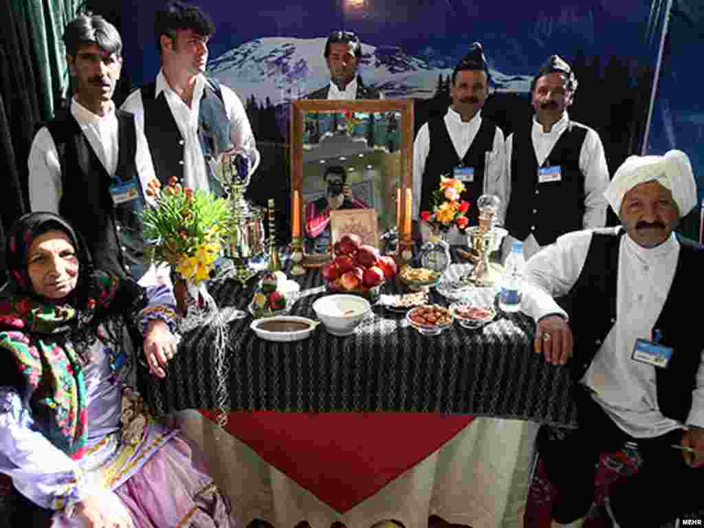 سفره هفت سین در جشن ثبت ملی نوروز. عکس از مهر
